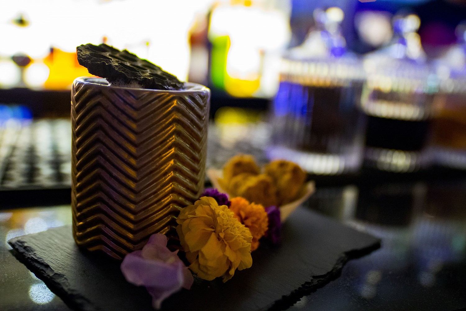 Lindley Cocktail making